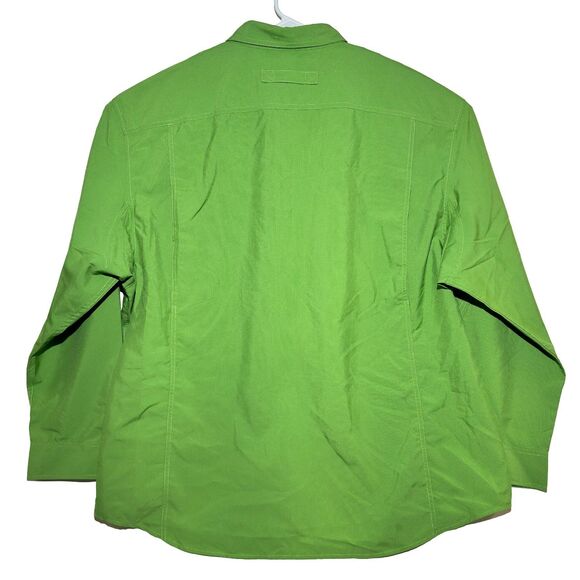 Duluth Trading CoolPlus Vented Fishing Shirt Men’s 3XL Green Long Sleeve EUC - Picture 8 of 9